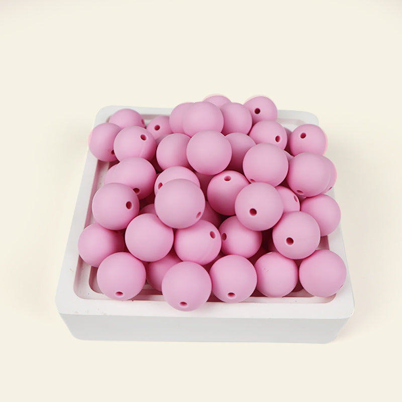 Wholesale  100pcs/pack Candy Color Round Beads Silicone Beads